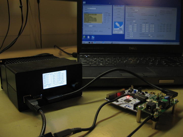 USB TypeC power delivery testing with development board