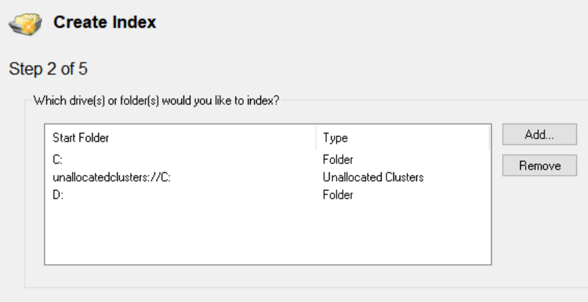 Index multiple drives